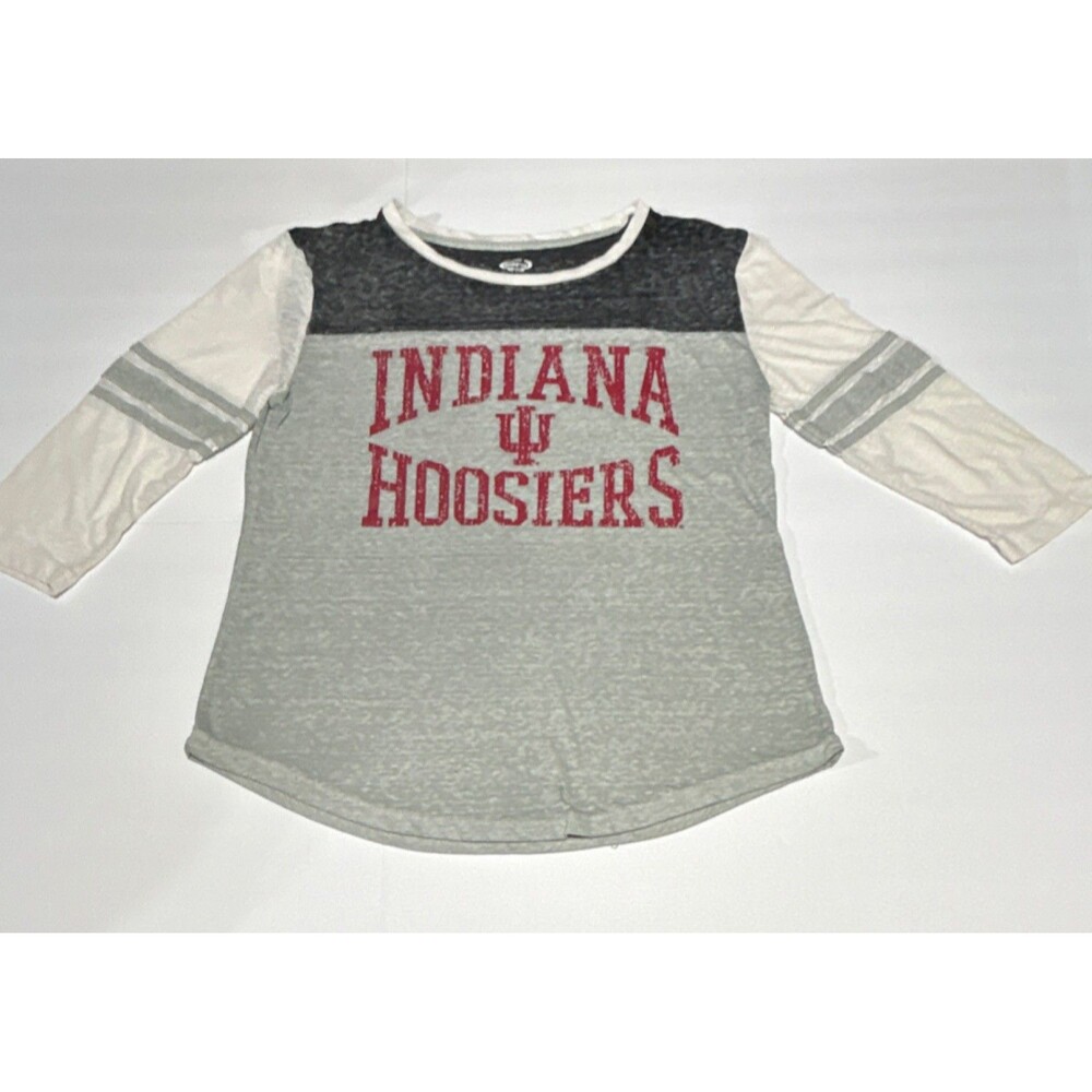 Concepts Sport Indiana Hoosiers Women Small 3/4 Sleeve Shirt